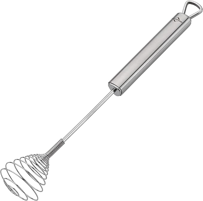 Küchenprofi Stainless Steel Parma Push Whisk, Hand Whisk for Eggs, Batter, and Dough, Metal Whisk for Kitchen Use, 11 Inches