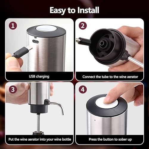 Electric Wine Aerator Wine Decanter Set Automatic Wine Dispenser Wine