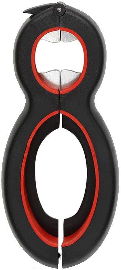 Medsuo Jar Opener, Non-Slip, 6 in 1 Multi Tool Bottle Opener for Seniors | Opening Jars, Pop-tab Cans, Twist Bottle Caps, Compact Size, Arthritic Hand Saver, Kitchen Gadget