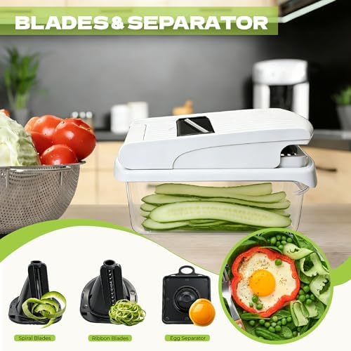 17-in-1 Vegetable Chopper Mandoline Slicer Onion Chopper with Container