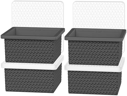 Silicone Freezer Molds for Soup Cube - 2-Cup Freezer Storage Container Tray with Lid,4 Pack Stackable Ice Cube Trays for Portion Control,Food Storage Meal Prep,Oven & Dishwasher Safe