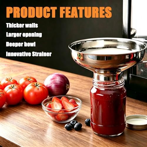 Stainless Steel Canning Funnel Set 5 Pack