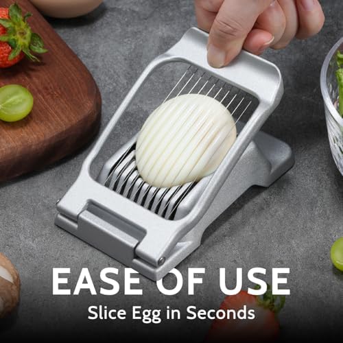Sopito Stainless Cheese Slicer With 3 Extra Wires & Heavy Duty Steel Wire Egg Slicer for Hard Boiled Eggs