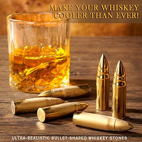 Gifts for Fathers Day Husband Him Men, Reusable Stainless Steel Engraved Whiskey Stones Glasses Set, Anniversary Wedding Gift for Men Husband Boyfriend Fiance, Cool Burbon Scotch Set Gifts