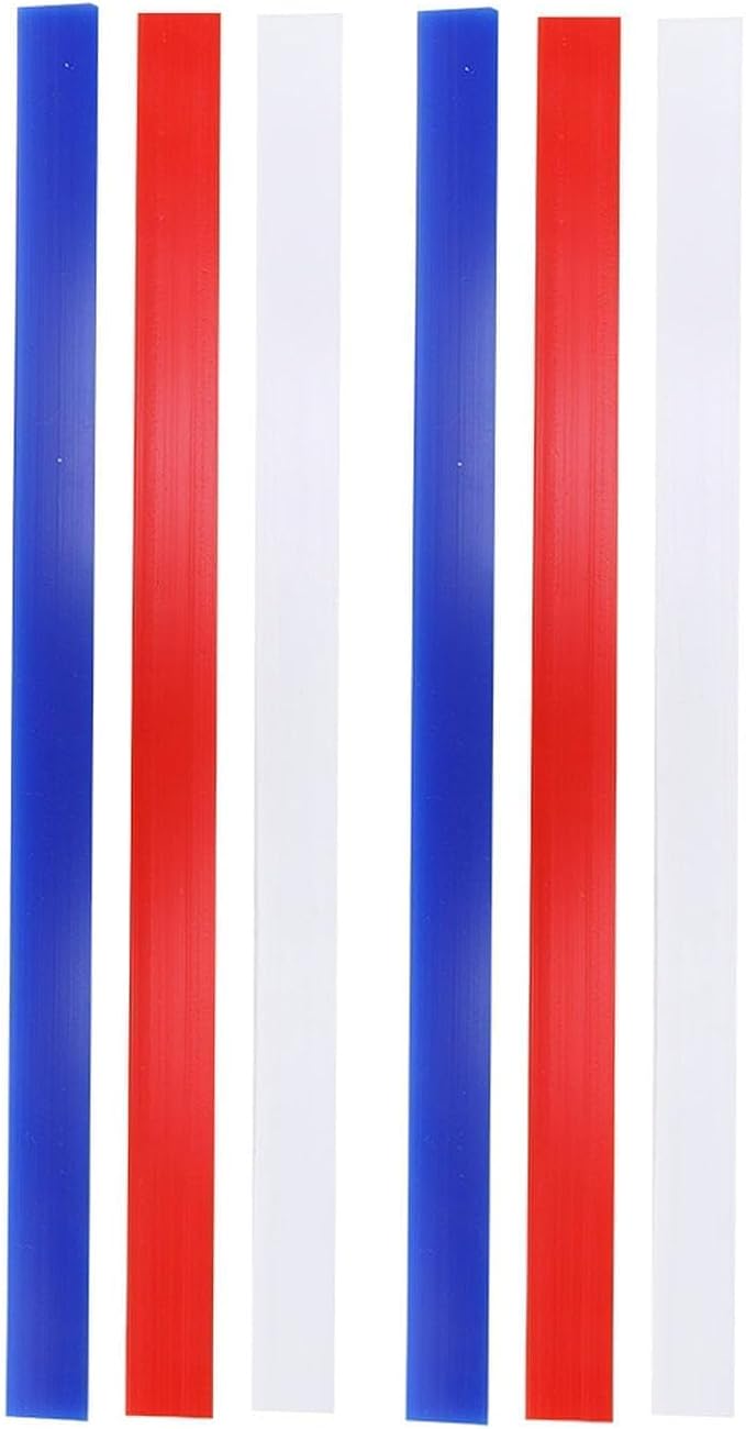 6Pcs Silicone Rolling Pin Guides, Non Stick Measuring Dough Strips Dough Leveler Sticks Pastry Ruler for Thickness Guide Biscuits Pie Pastry Cookie