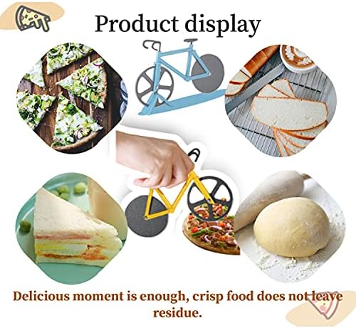 5 Pcs Bicycle Pizza Cutters,pizza Cutter Perfect Gift Kitchen Stainless Steel Bicycle Shaped Pizza Cutter Fathers Day Gift (5 PCS SET A)