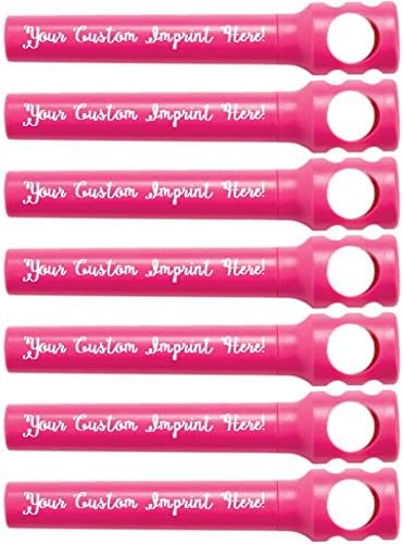 Personalized Pocket Corkscrew - Wine Bottle Opener- Custom Printed Name - Imprinted with Your Name, Logo or Message - Great Gift Ideas - FREE PERZONALIZATION - 12 Corkscrews per Box (Raspberry)