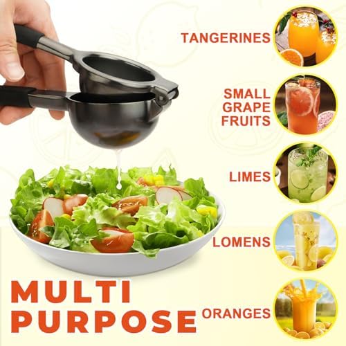SHIKORI Lemon Squeezer,304 Stainless Steel Citrus Press Juicer