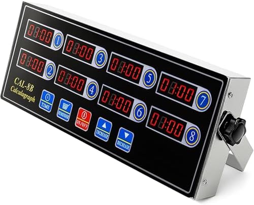 Commercial 8 Channels Digital Kitchen Timer, Calculagraph Fry Timer