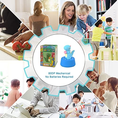 ELE DEPI 2pcs Cute Kitchen Timer for Kids,Mechanical Egg Timer for Cooking.