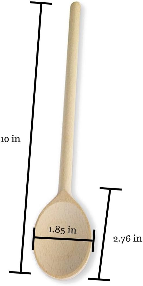 10 Inch Handcrafted Wooden Spoons for Cooking - Set of 12 Premium Cooking Utensils Set with Spoon Rest, Ideal for Wood Craft Projects, Wooden Craft Spoon, Craft Spoon, Wood Craft Set