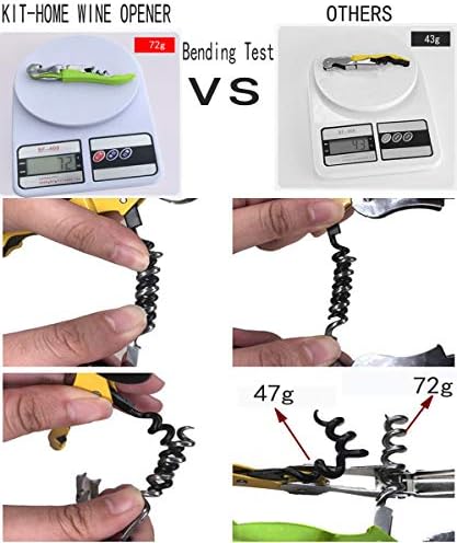 Professional Waiter Corkscrew Wine Openers Set (4 PCS),Upgraded With Heavy Duty Stainless Steel Hinges Wine Key for Restaurant Waiters, Sommelier, Bartenders