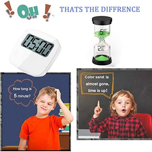 SuLiao Timer 1 Minute Hourglass: Green Sand Clock, Small Sand Watch 1 Min, Color Hour Glass Sandglass for Kids, Teacher, Games, Classroom, Kitchen, Decoration
