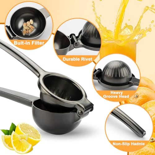 Lemon Squeezer, Stainless Steel Manual Lemon Juicer