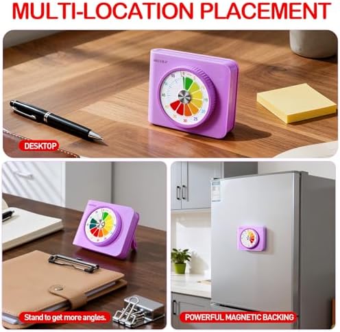 Secura 60 Minute Visual Timer for Kids, Countdown Timer for Time Management