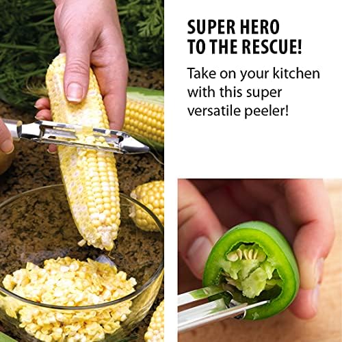 Rada Cutlery Deluxe Vegetable Peeler (R141), Silver, Pack of 2