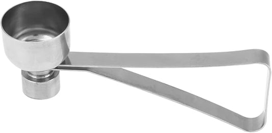Stainless Steel Egg Cracker Topper and Shell Opener, Soft or Hard Boiled Egg Separator Tool