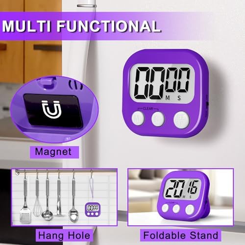 ZILLEEN Classroom Timer for Kids Teachers 2 Pack Digital Timers Pur Ye