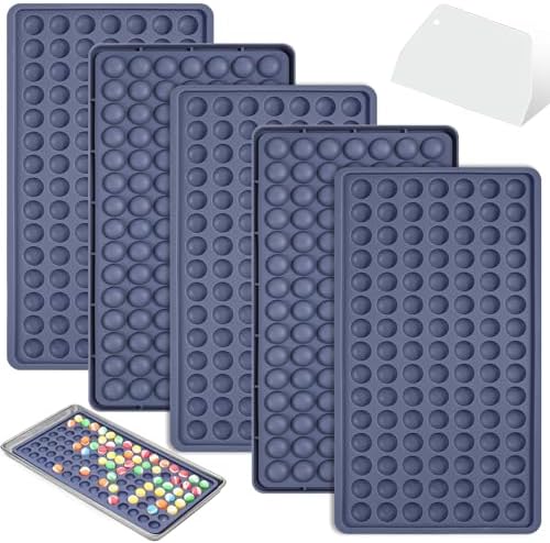 Webake 5Pcs Silicone Tray Dividers for Harvest Right Small and Medium Trays, 1.3ml for Yogurt Bites & Candy Pieces, LFGB Platinum Silicone with Scraper