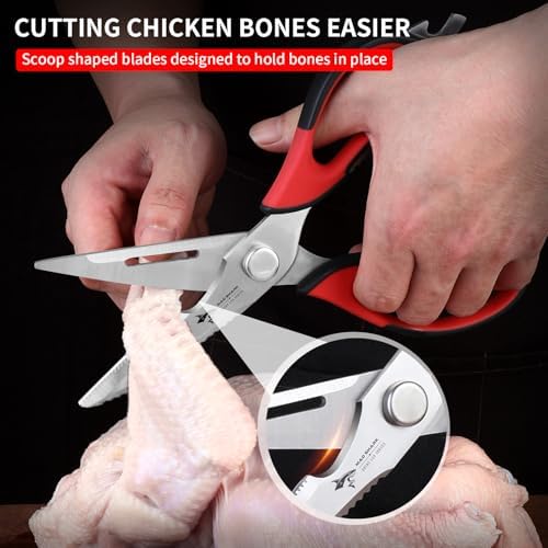 MAD SHARK Kitchen Scissors All Purpose Kitchen Shears Come Apart