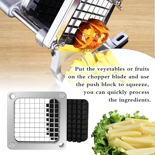 1/4" and 3/8" Replacement Dicer Chopper Blade with Pusher Block