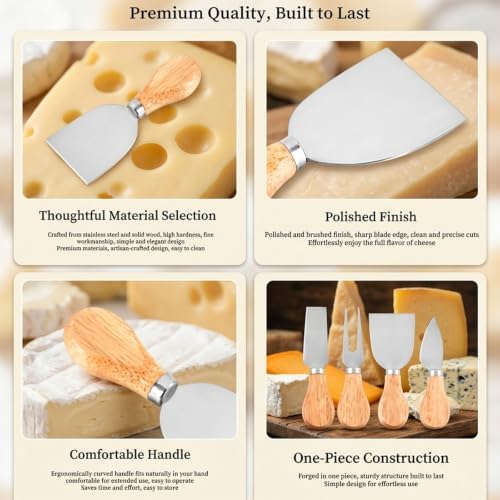 Stainless Steel Wire Cheese Slicer, Cheese Knives Set