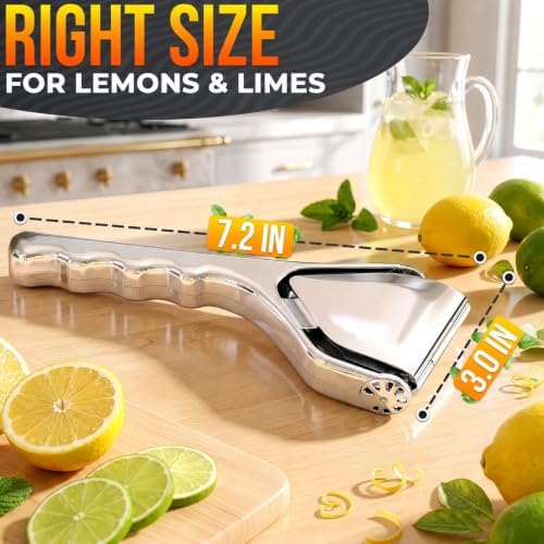 NADOBA Lemon Squeezer and Lime Squeezer, Max Extraction Citrus Hand Juicer