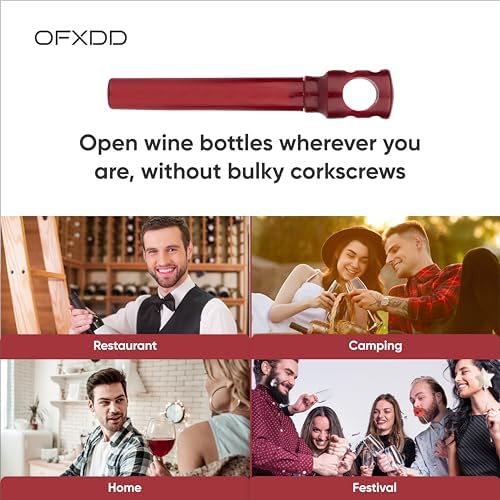 Basic Travel Wine Opener Pocket Size - Plastic Portable Corkscrew for Wine Glass Bottle - Set of 12