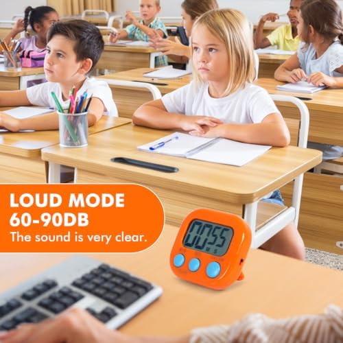 12 Pack Digital Timer for Kids Classroom,Kitchen Timers for Cooking