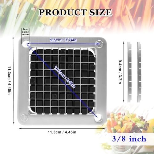 Replacement Chopper 3/8" Blade, Commercial Vegetable Chopper Dicer