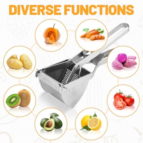 Potato Ricer, Heavy Duty Potato Masher and Ricer Kitchen Tool