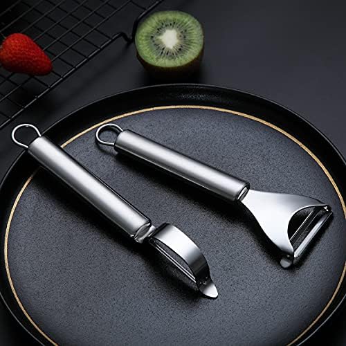 Potato Vegetable And Fruit Peelers For Kitchen,Kyraton Y Shaped And I Shaped Quality Stainless Steel Peelers,Sharp Blade And Ergonomic Non Slip Easy To Grip Handle Set Of 2