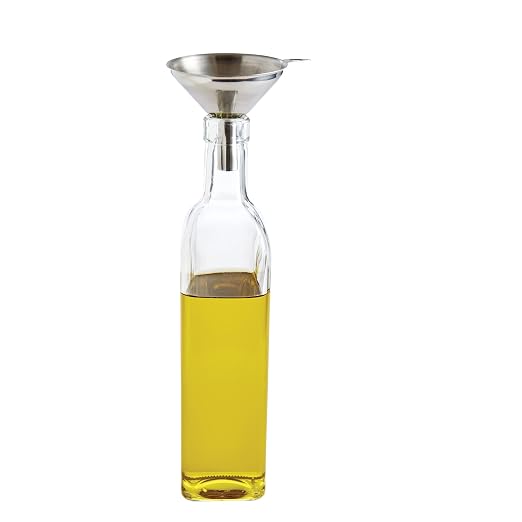 HIC Kitchen Condiment Funnels, Set of 3, 0.5-Ounces, 0.75-Ounces, and 2-Ounce Capacities