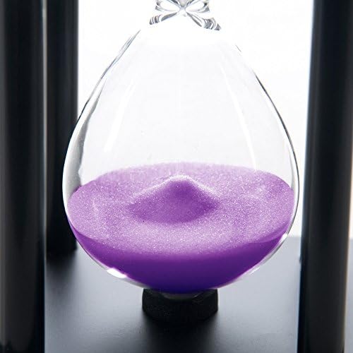 60 Minutes Hourglass, Wood Sand Timer, Purple