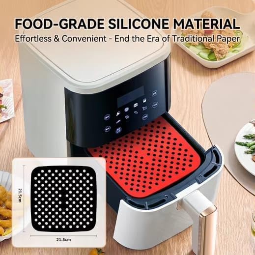 3-Piece Silicone Baking Mat Set, Non-Stick Reusable Air Fryer Liners and Oven Sheets, Heat Resistant, BPA-Free, Easy to Clean.