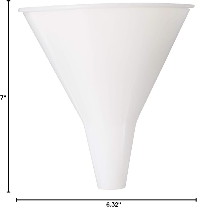 Hutzler Plastic Funnel, 32-Ounce Wide, Natural