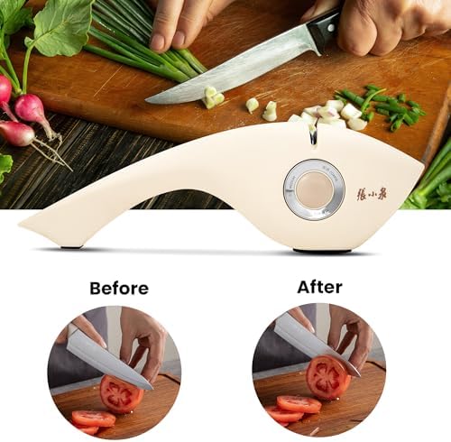 3‑Stage Manual Kitchen Knife Sharpener, Diamond & Ceramic Blade Sharpener