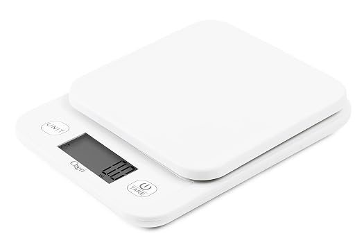 Ozeri® Garden and Kitchen Scale II with 420 Variable Graduation Technology® | Measures most delicate garden herbs and greens at 0.1 g for ingredients under 420 grams and 0.5 g for items over 420 grams