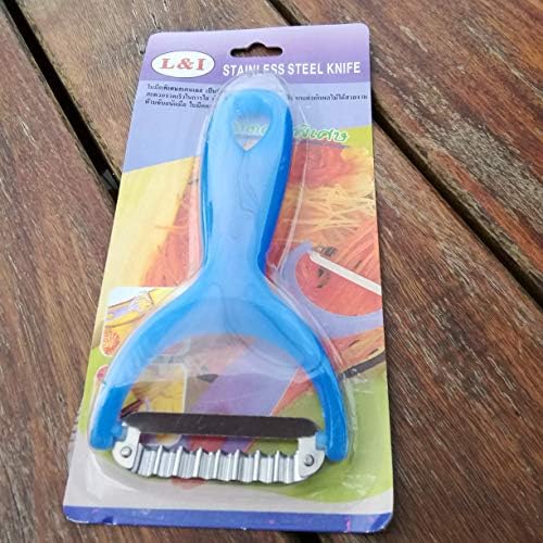 Thai Papaya Salad Peeler Slice Vegetable Fruit Stainless Steel Knives Som Tum Thai Food Kitchenware Set of 2 Pcs.