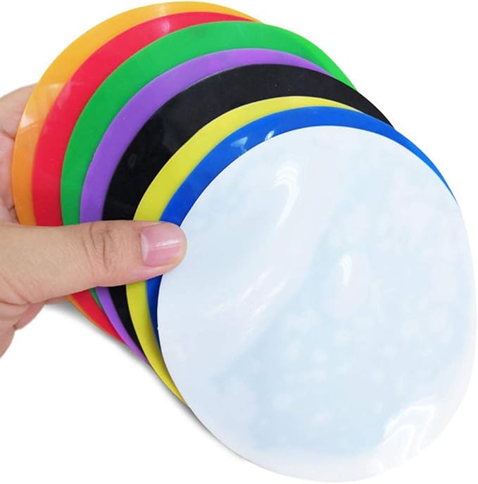 Set of 3, Silicone Jar Grip, Multi-Purpose Jar Gripper Pads Bottle Lid Openers Round Kitchen Coasters (White)