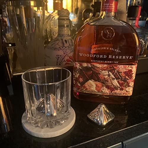 Outset Stainless Steel Whiskey Stone Set, 2 Mountain Chillers