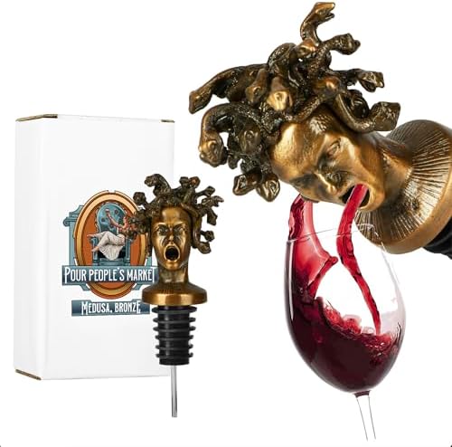 Pour People's Market Medusa Wine Aerator - Decanter Pour Spout - Great for Wine Parties & Gifts
