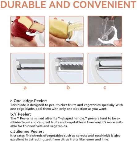 2-in-1 Electric Peeler | Auto Blade for Fruits/Vegetables