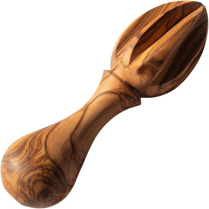 Holy Land Market Olive Wood Lemon Juicer/Citrus Reamer - Handcrafted from Bethlehem, 5.5 in, Asfour Outlet
