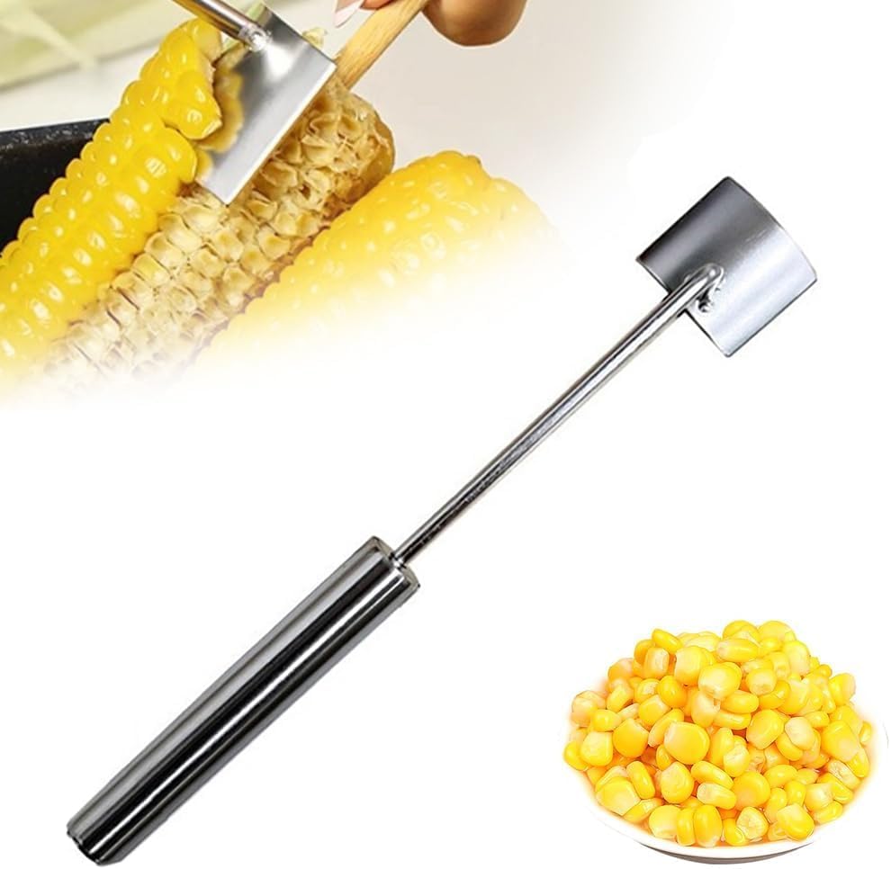 2026 New Corn Peeler,Corn Cob Stripper Tool Stainless Steel Corn Peeler for Corn on the Cob Multifunctional Kitchen Gadget Corn On Cob Remover Cutter Tool (A)