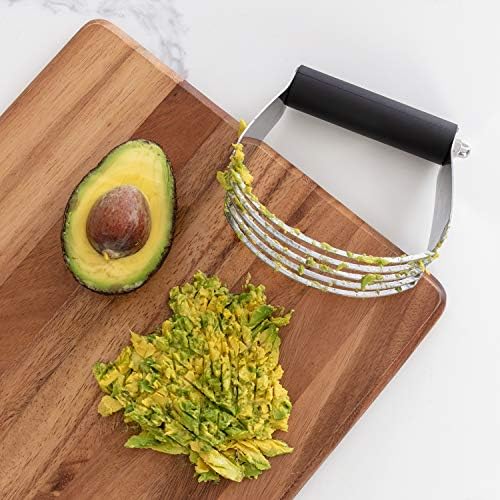 Spring Chef Premium Swivel Vegetable Peeler & Professional Large Dough Blender - 2 Product Bundle - Black