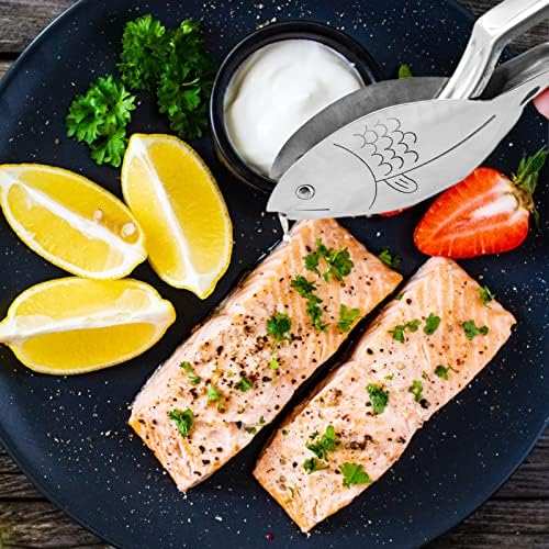 Garhelper Manual Stainless Steel Fish Shape Citrus Juicer, Ergonomic Design for Orange, Lemon, Lime, Pomegranate
