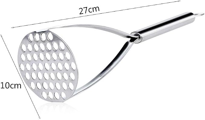 Potato Masher,Heavy Duty Stainless Steel kitchen Steel Potato Masher,Mashed Potatoes, Vegetables and Fruits.