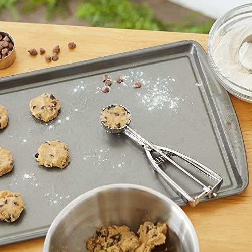 RSVP International Endurance Kitchen Collection Spring Release Measured Cookie Dough Scoop, Multi-Use for Cupcake, Muffin Batters, Stainless Steel and Dishwasher Safe, #40, 1-3/4 TBS
