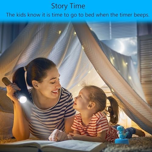 Visual Timer for Kid, Toddler Kitchen Timer 60 Min Countdown, Blue Dinosaur